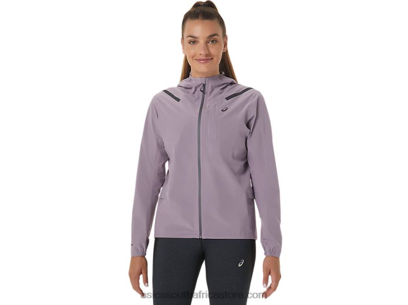 Women Asics Accelerate Waterproof 2.0 Jacket LH4X02543 Violet Quartz