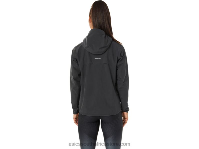 Women Asics Accelerate Waterproof 2.0 Jacket LH4X03271 Graphite Grey