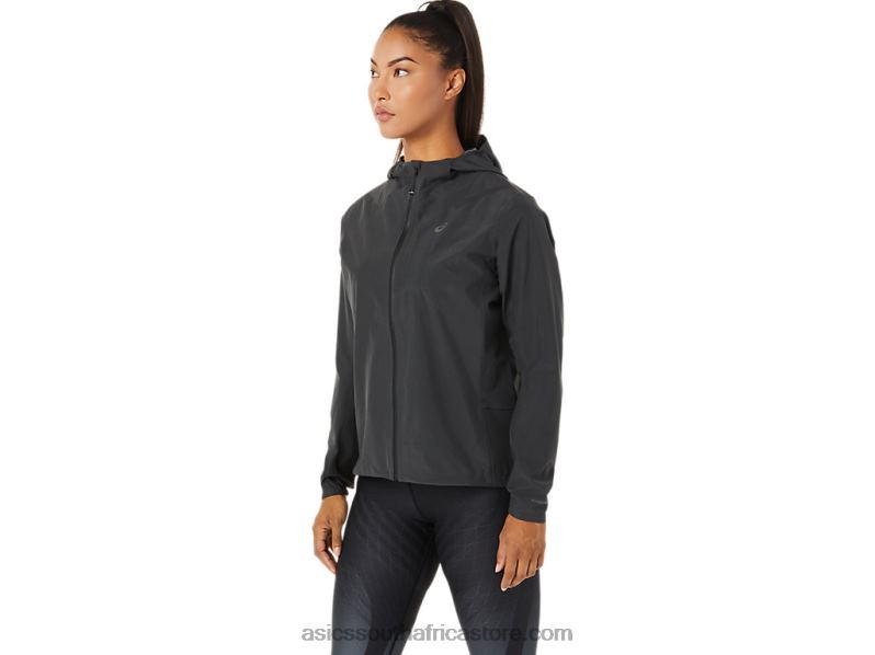 Women Asics Accelerate Waterproof 2.0 Jacket LH4X03271 Graphite Grey