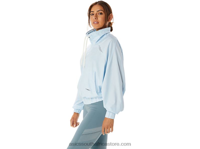 Women Asics Actibreeze Nagino Woven Jacket LH4X02236 Sky