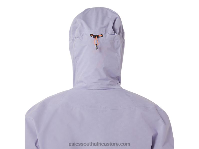 Women Asics Fujitrail Waterproof Jacket LH4X03077 Vapor