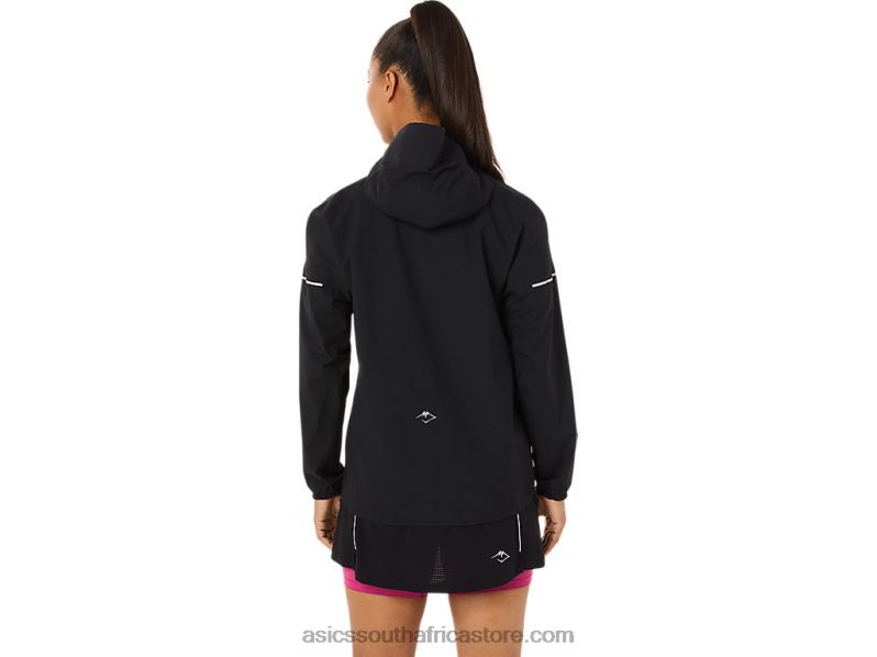 Women Asics Fujitrail Waterproof Jacket LH4X03482 Performance Black