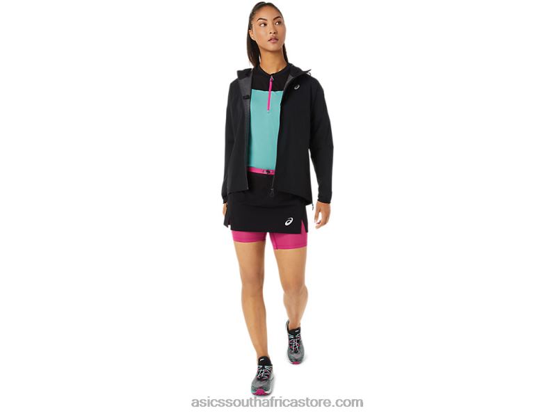Women Asics Fujitrail Waterproof Jacket LH4X03482 Performance Black