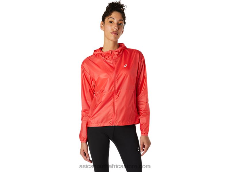Women Asics Kasane Jacket Solid LH4X03849 Pink Grapefruit