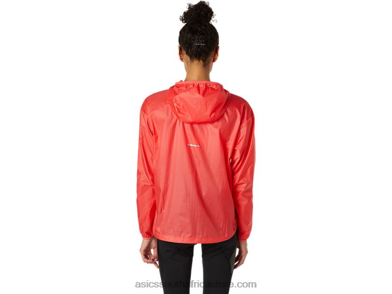 Women Asics Kasane Jacket Solid LH4X03849 Pink Grapefruit