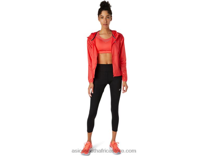 Women Asics Kasane Jacket Solid LH4X03849 Pink Grapefruit