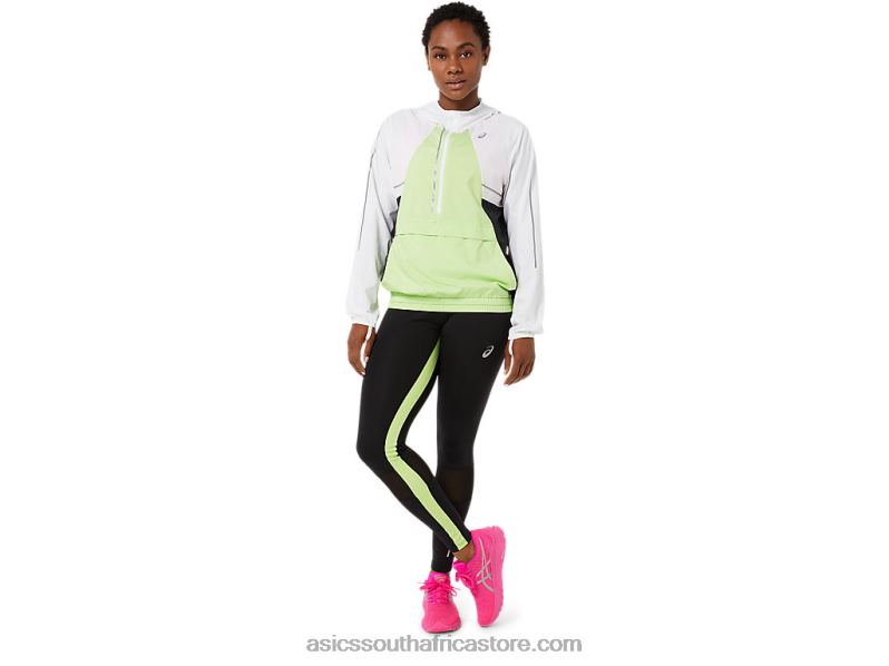Women Asics Lite-Show Jacket LH4X03270 Brilliant White/Lime Green