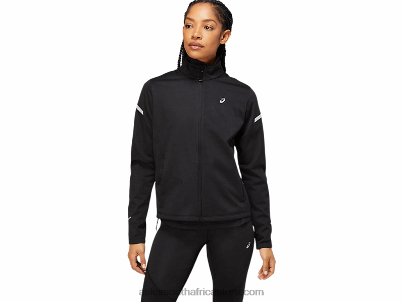 Women Asics Lite-Show Winter Jacket LH4X03646 Performance Black Heather