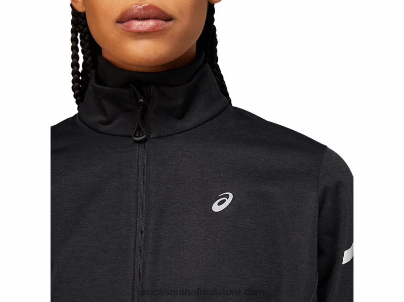 Women Asics Lite-Show Winter Jacket LH4X03646 Performance Black Heather