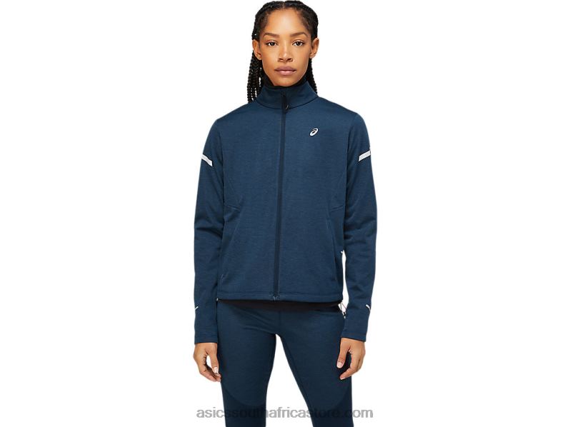 Women Asics Lite-Show Winter Jacket LH4X03653 French Blue Heather