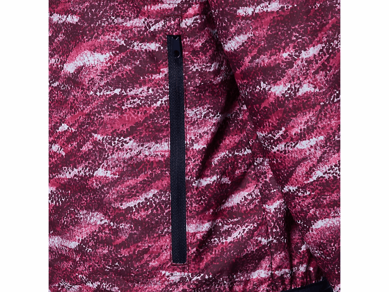 Women Asics Packable Jacket LH4X03718 Deep Mars Print/Peacoat