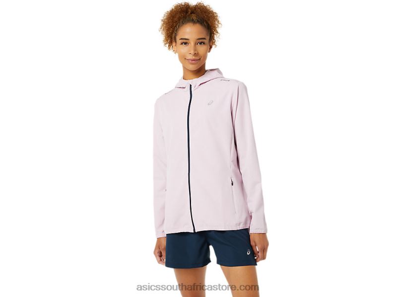 Women Asics Ready-Set Jacket LH4X03338 Barely Rose/French Blue