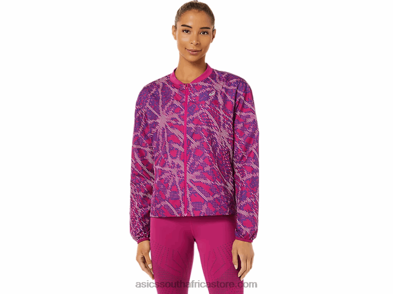 Women Asics Sakura Jacket LH4X03326 Yo Zakura Aop