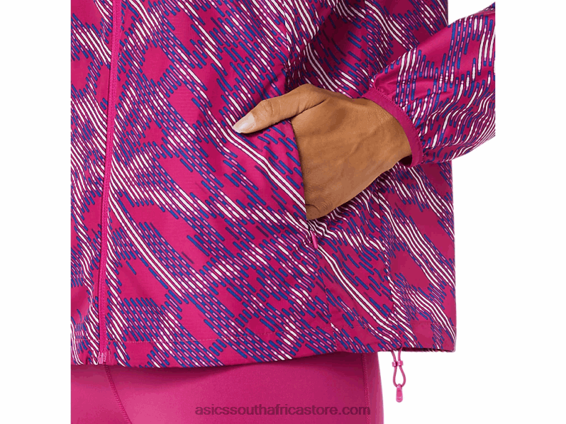 Women Asics Sakura Jacket LH4X03326 Yo Zakura Aop