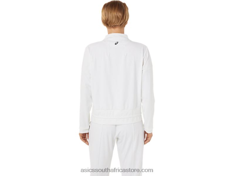Women Asics Tennis Jacket LH4X03286 Brilliant White/Black
