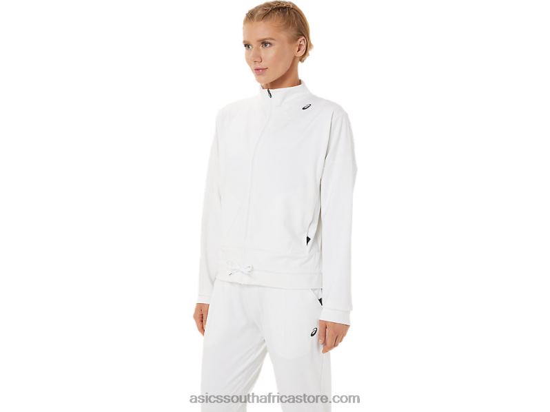 Women Asics Tennis Jacket LH4X03286 Brilliant White/Black
