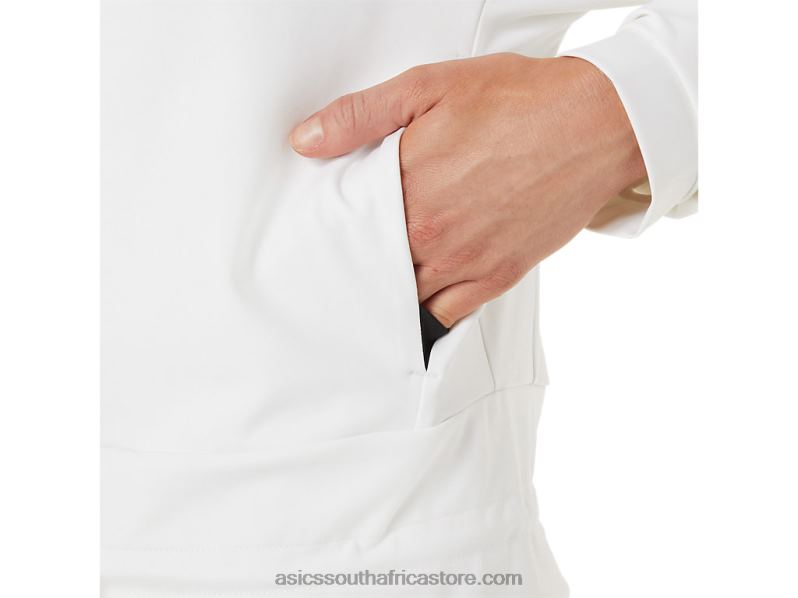 Women Asics Tennis Jacket LH4X03286 Brilliant White/Black