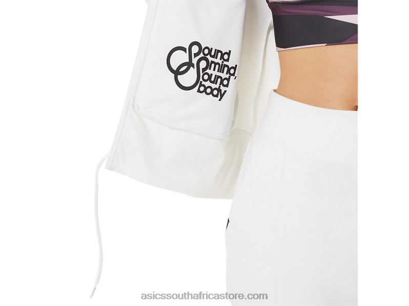 Women Asics Tennis Jacket LH4X03286 Brilliant White/Black