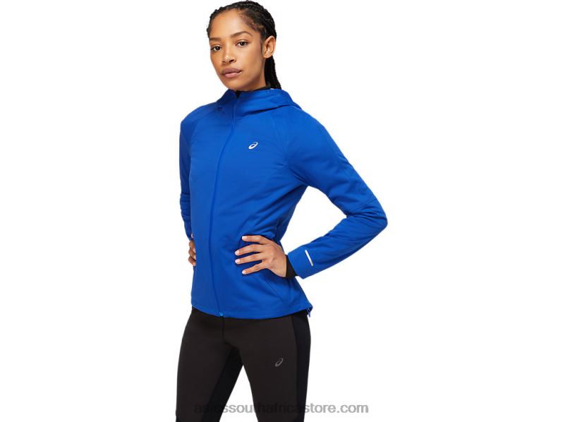 Women Asics Winter Accelerate Jacket LH4X02366 Monaco Blue