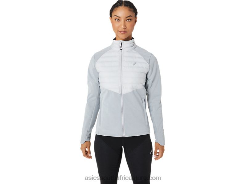 Women Asics Winter Run Jacket LH4X02827 Glacier Grey Heather
