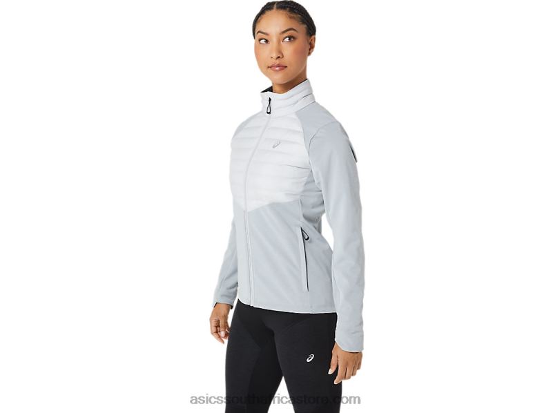 Women Asics Winter Run Jacket LH4X02827 Glacier Grey Heather