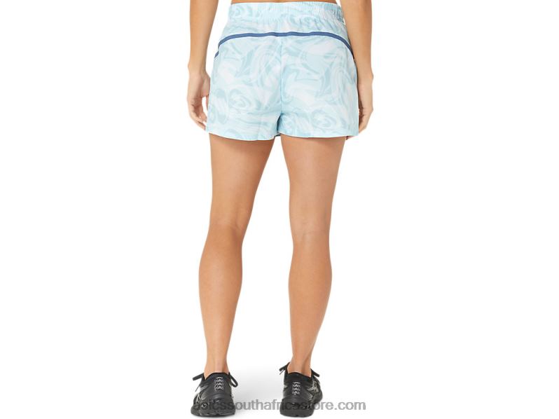 Women Asics 2.5in Pr Lyte Short 2.0 LH4X02167 Sky Sumi Drop