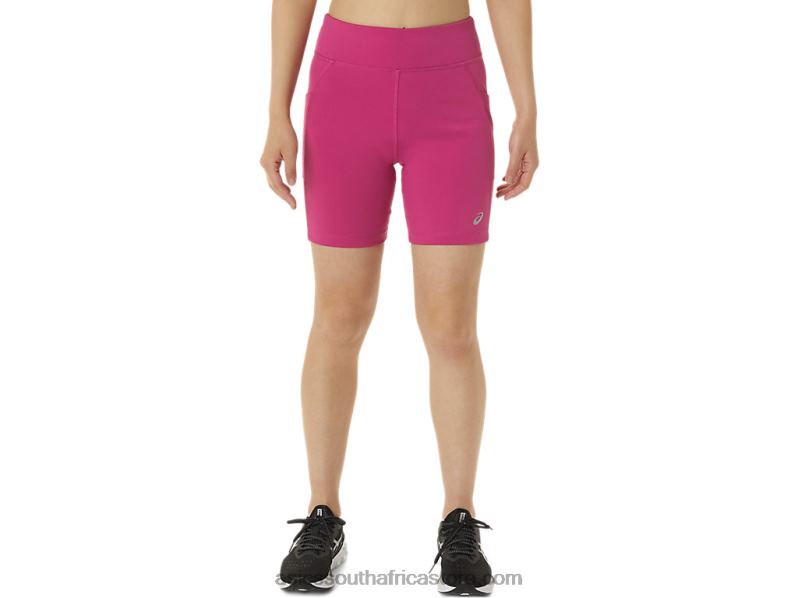 Women Asics 7in Knit Short LH4X03376 Fuchsia Red