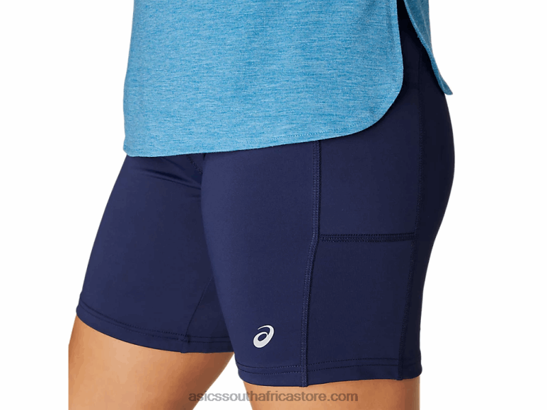 Women Asics 7in Knit Short LH4X04113 Peacoat