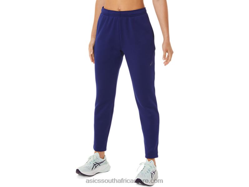 Women Asics Brushed Knit Pant LH4X02936 Dive Blue