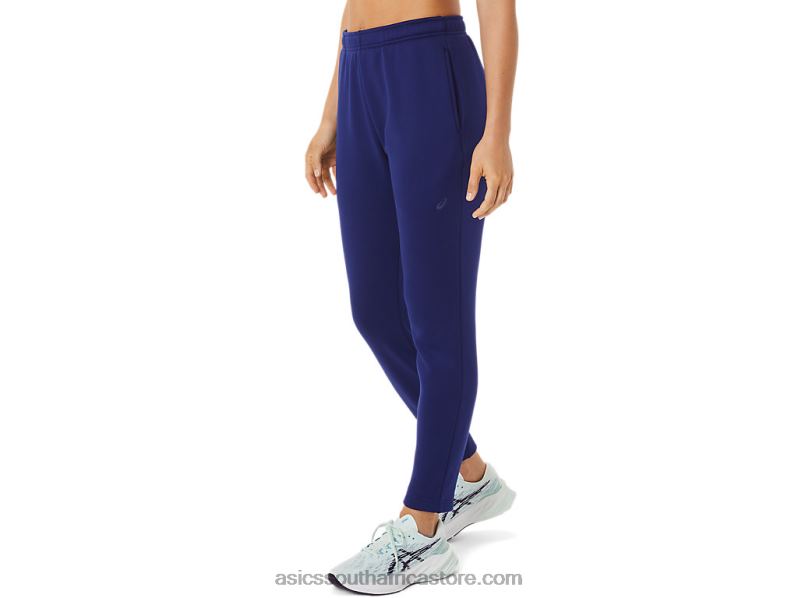 Women Asics Brushed Knit Pant LH4X02936 Dive Blue