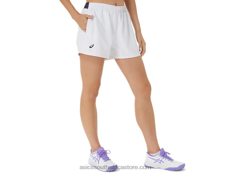 Women Asics Court Short LH4X02474 Brilliant White