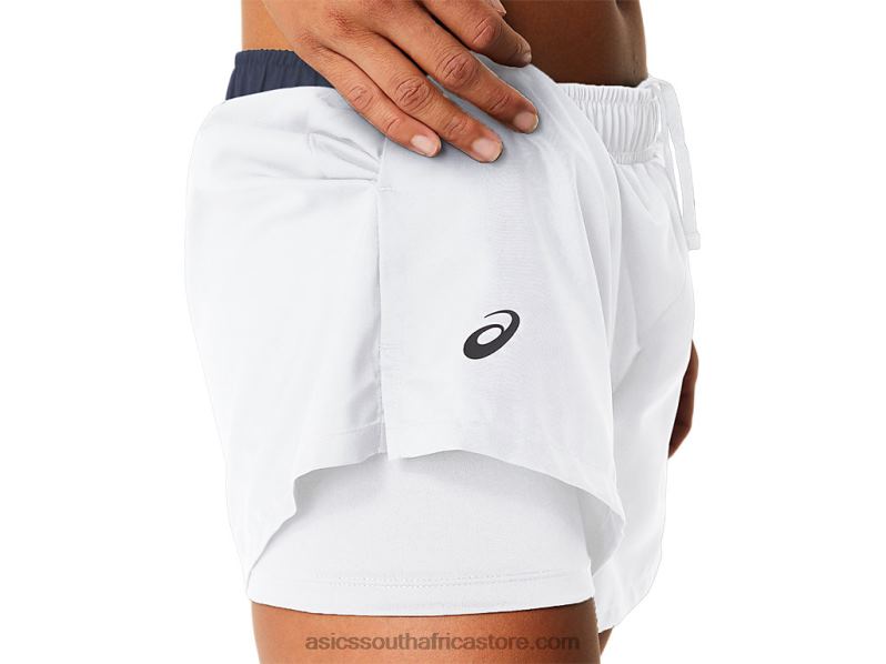Women Asics Court Short LH4X02474 Brilliant White