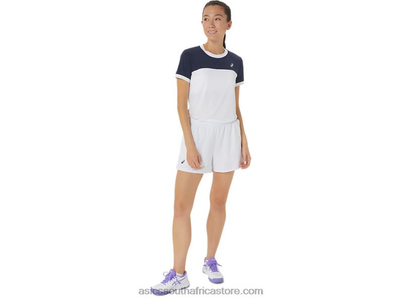 Women Asics Court Short LH4X02474 Brilliant White