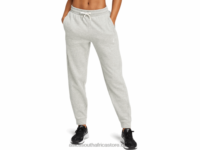 Women Asics Fleece Jogger LH4X04151 Light Grey Heather
