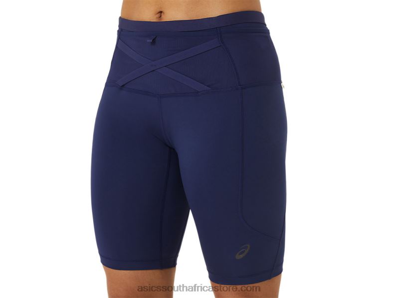 Women Asics Fujitrail Sprinter LH4X02467 Indigo Blue/Papaya