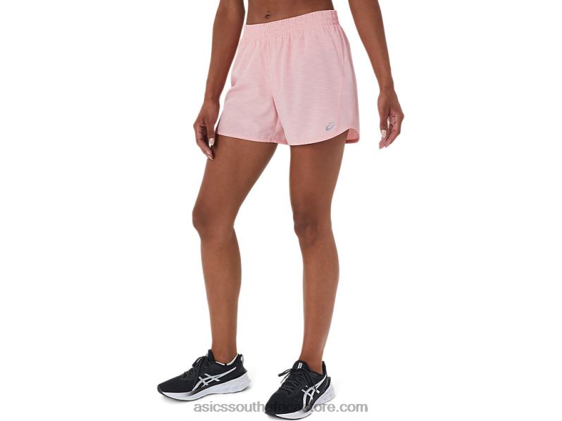 Women Asics Lyte Speed 4in Run Short LH4X03116 Frosted Rose Spacedye