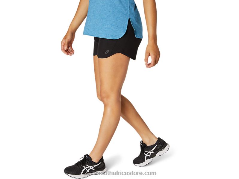 Women Asics Lyte Speed 4in Run Short LH4X04099 Performance Black
