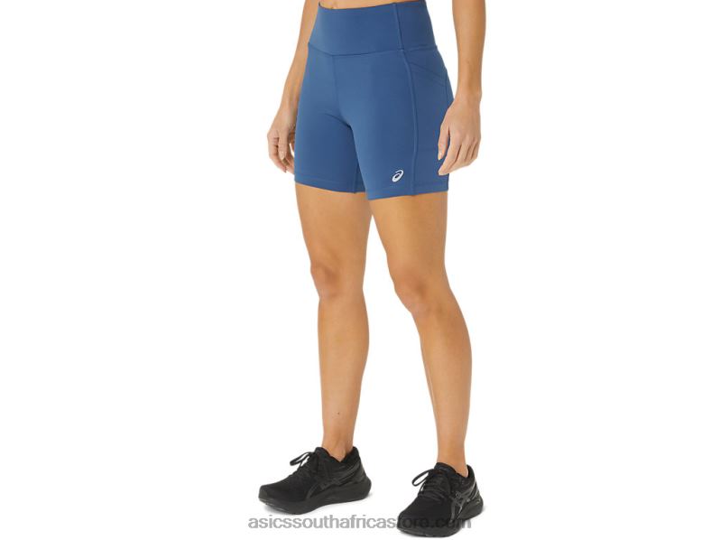 Women Asics Pr Lyte 5in Run Short With Pockets LH4X02301 Grand Shark