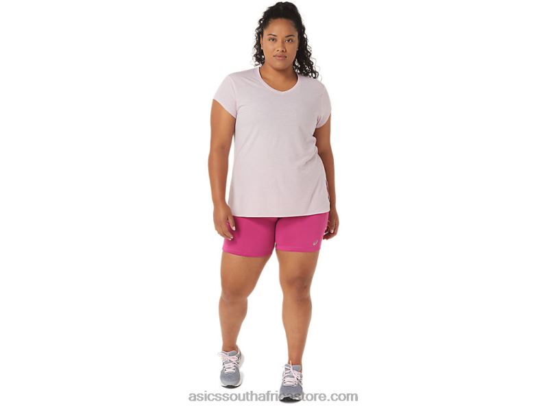 Women Asics Pr Lyte 5in Run Short With Pockets LH4X03291 Fuchsia Red