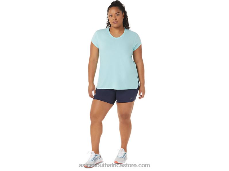 Women Asics Pr Lyte 5in Run Short With Pockets LH4X03296 Peacoat
