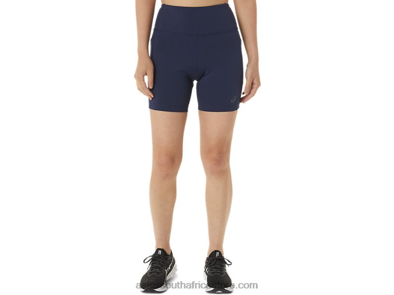 Women Asics Pr Lyte 5in Run Short With Pockets LH4X03296 Peacoat