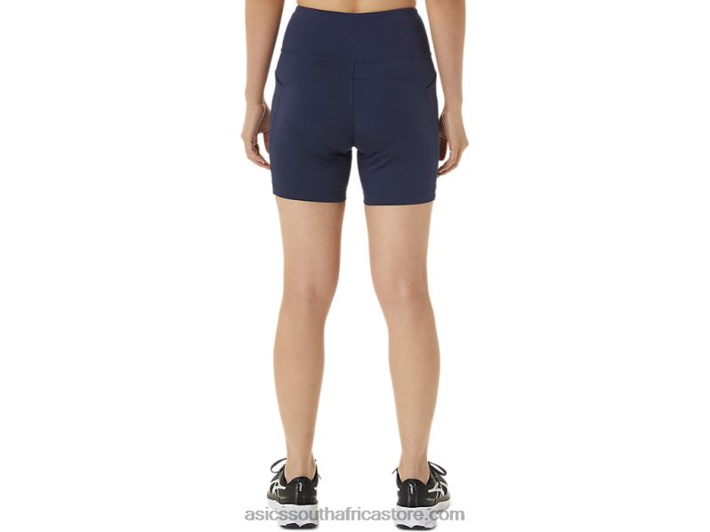 Women Asics Pr Lyte 5in Run Short With Pockets LH4X03296 Peacoat