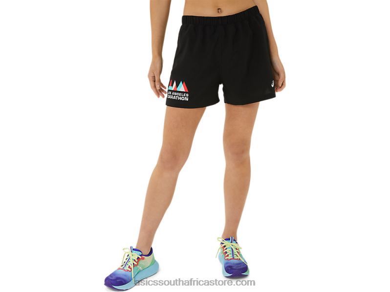Women Asics Ready-Set 3in Short Lam LH4X03306 Performance Black