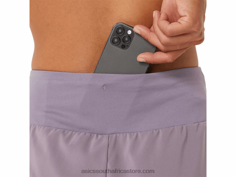 Women Asics Road 3.5in Short LH4X02490 Violet Quartz