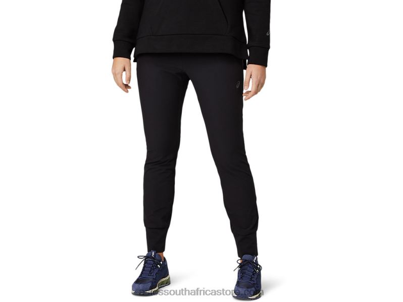 Women Asics Stretch Tapered Pant LH4X03642 Performance Black