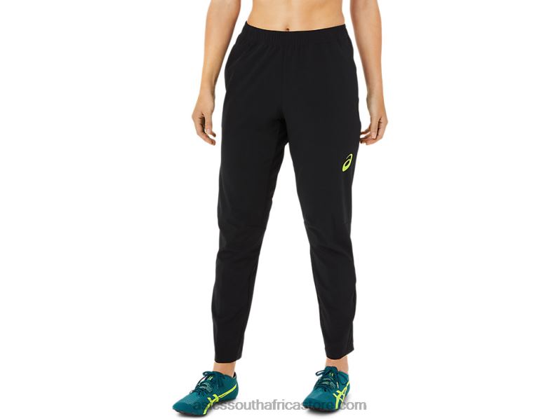 Women Asics Stretch Woven Pant LH4X03404 Performance Black