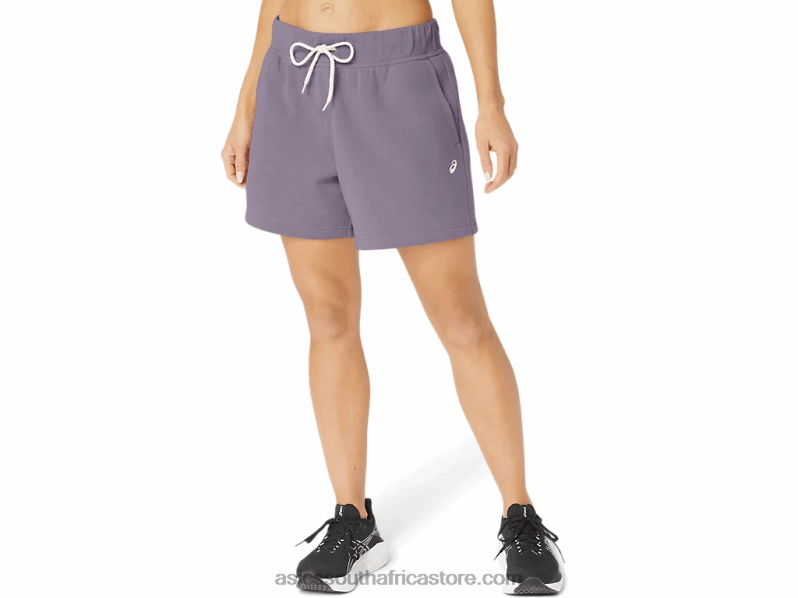 Women Asics Sunday Sana Fleece Short LH4X02152 Violet Quartz