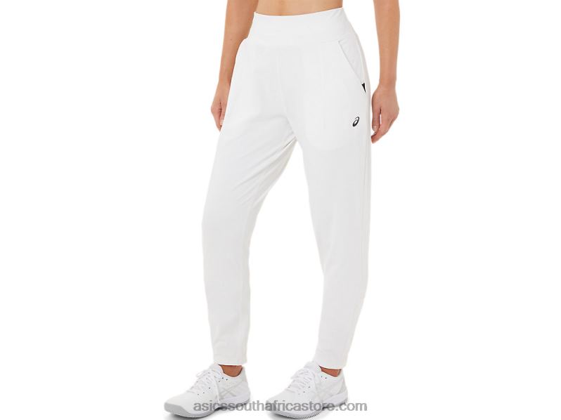 Women Asics Tennis Pant LH4X03275 Brilliant White/Black