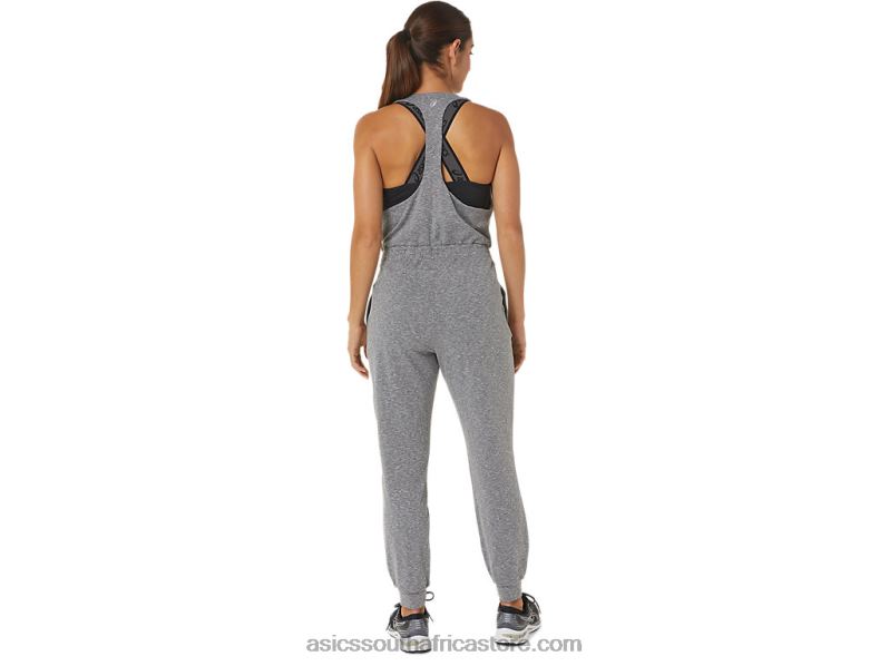 Women Asics The New Strong Repurposed Jumpsuit LH4X02695 Dark Grey Heather