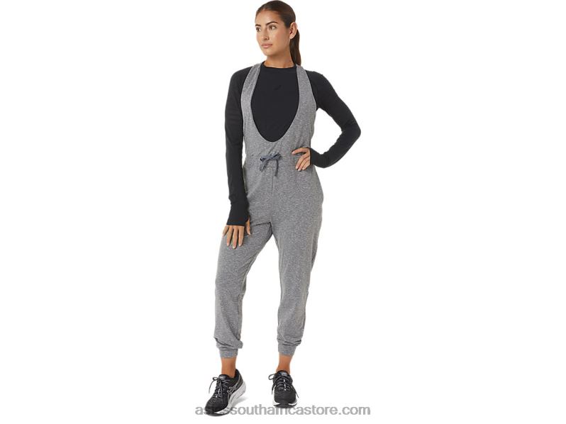 Women Asics The New Strong Repurposed Jumpsuit LH4X02695 Dark Grey Heather